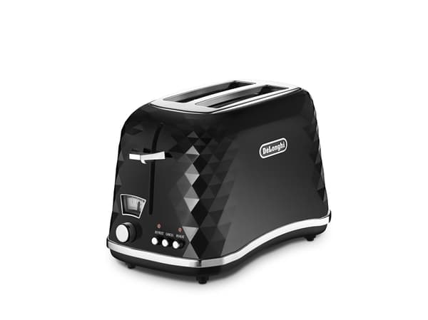 De'Longhi Brillante CTJ 2103.BK - Brødrister - 2 skive - 2 Spor - svart