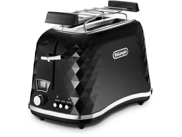 De'Longhi Brillante CTJ 2103.BK - Brødrister - 2 skive - 2 Spor - svart