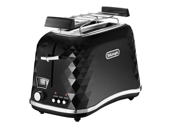 De'Longhi Brillante CTJ 2103.BK - Brødrister - 2 skive - 2 Spor - svart