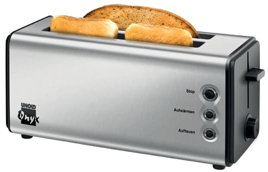 UNOLD Onyx 38915 Duplex - Brødrister - 2 skive - 2 Spor - rustfritt stål / svart