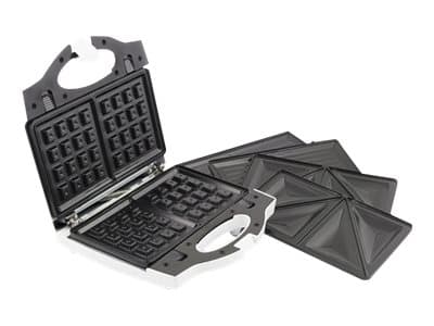 Esperanza PORTABELLA - Sandwichmaskin / vaffelmaskin / grill - 700 W - hvit