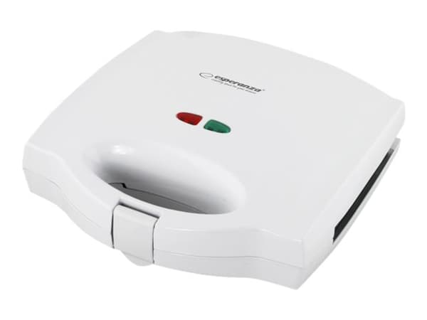 Esperanza PORTABELLA - Sandwichmaskin / vaffelmaskin / grill - 700 W - hvit