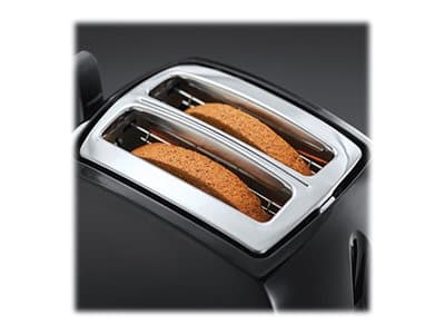 Russell Hobbs Textures Plus 22601-56 - Brødrister - 2 Spor - høyglans/matt svart