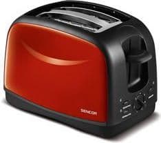 Sencor STS 2652RD, 2 viipale(i)ta, Musta, Punainen, Ruostumaton teräs, 850 W, 167 mm, 290 mm