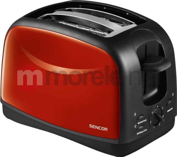 Sencor STS 2652RD, 2 viipale(i)ta, Musta, Punainen, Ruostumaton teräs, 850 W, 167 mm, 290 mm