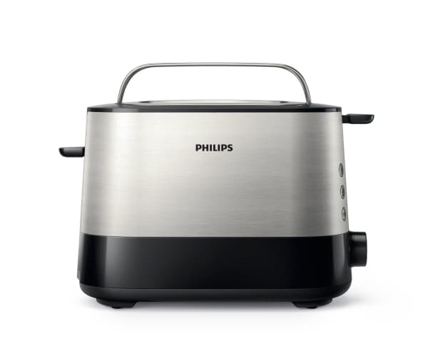Philips Viva Collection HD2637/90 Paahdin, 2 viipale(i)ta, Musta, Ruostumaton teräs, Metalli, Muovi, Kiina, 240 V, 50 - 60 Hz