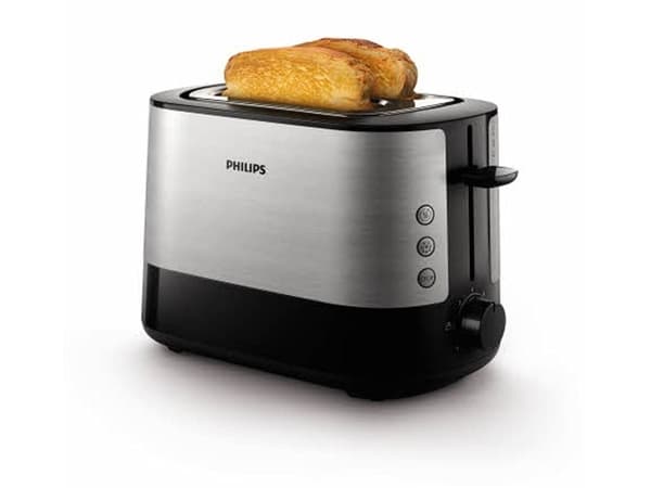 Philips Viva Collection HD2637/90 Paahdin, 2 viipale(i)ta, Musta, Ruostumaton teräs, Metalli, Muovi, Kiina, 240 V, 50 - 60 Hz