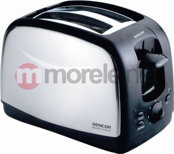 Sencor STS 2651, 2 skivor, Svart, Rostfritt stål, 850 W, 16,7 mm, 29 mm, 18,3 mm
