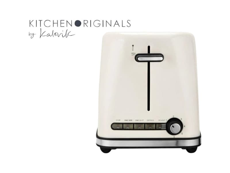 TKG Team Kalorik TKG TO 1014 KTO Brödrost med kabel, med bagelfunktion, justerbara reglage, med manuell temperaturinställning Gräddvit