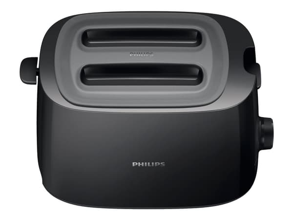 Philips Daily Collection HD2582 - Brødrister - 2 skive - 2 Spor - svart