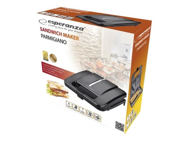 Esperanza PARMIGIANO - Sandwich brødrister - 1 kW