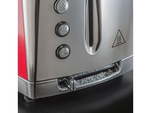 Russell Hobbs Luna 23220-56 - Brødrister - 2 skive - 2 Spor - solrød