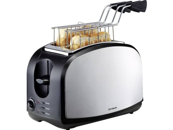 Trisa Crispy Snack -paahdin ruostumatonta terästä, musta (7361.4212)