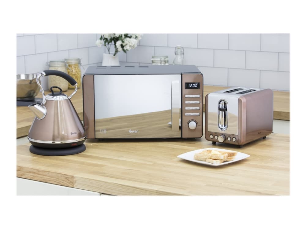 Swan ST14040COPN - Brödrost - 2 skiva - 2 Kortplatser - koppar