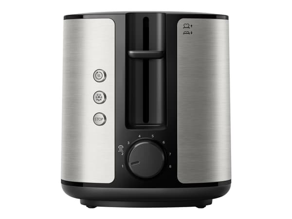 Philips Viva Collection HD2650 Full metal - Brødrister - 2 skive - 2 Spor - rustfritt stål