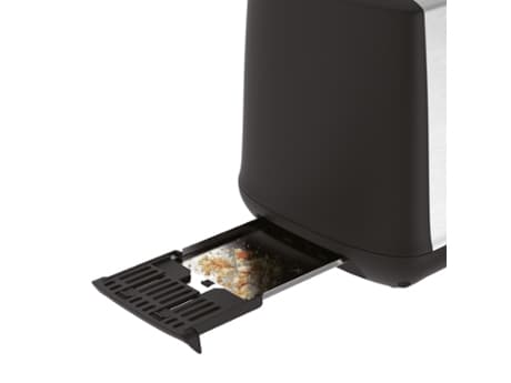 Tefal TT340830, 2 skiver, Sort, Rustfritt stål, Rustfritt stål, Knapper, Rotasjon, 850 W