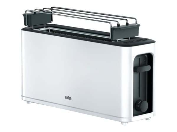 Braun HT 3110 White, 1 viipale(i)ta, Valkoinen, Muovi, Painikkeet, Rotaatio, 1000 W