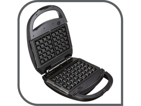Tefal SNACK TIME 3PL SW342 - Sandwichmaskin / våffeljärn / paninimaskin - 700 W - svart/silver