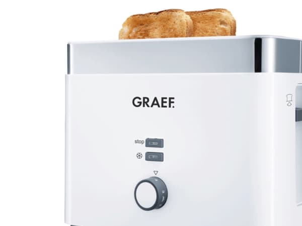 Graef TO 61 - Brødrister - 2 skive - 2 Spor - edel hvit