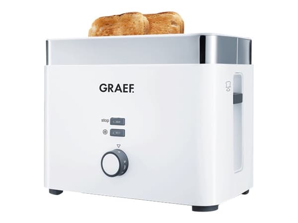 Graef TO 61 - Brødrister - 2 skive - 2 Spor - edel hvit