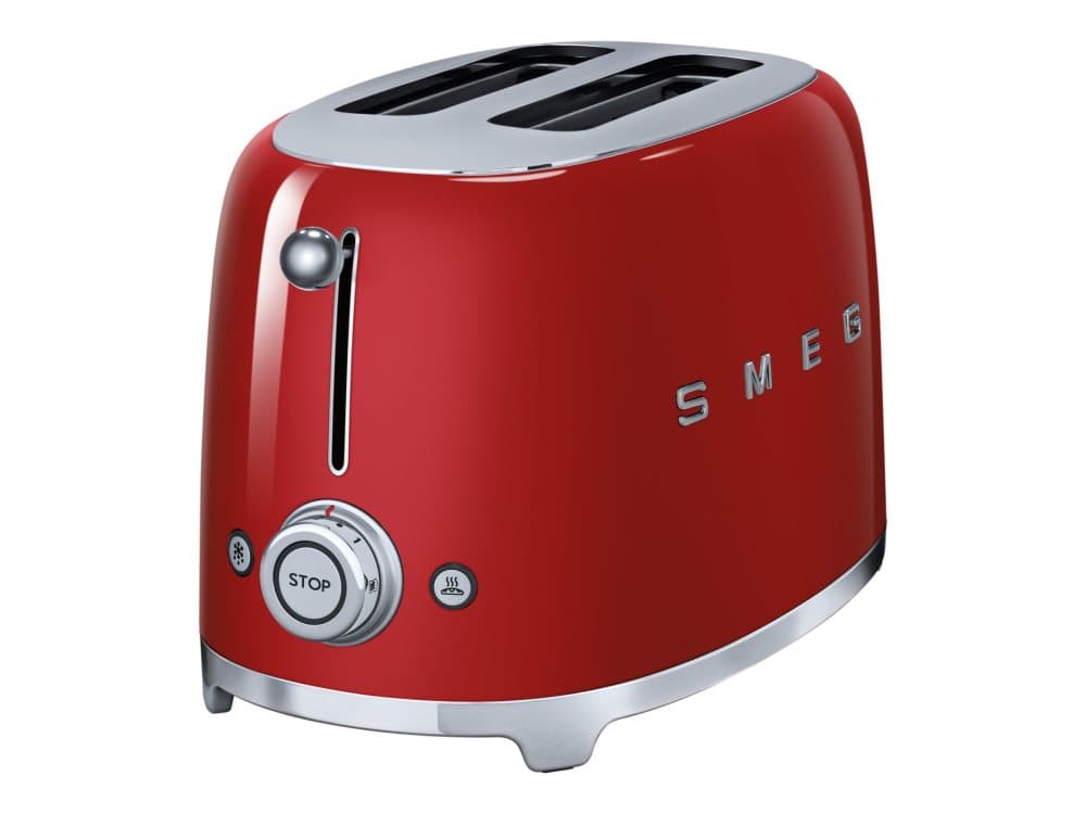 Smeg 50's Style TSF01RDEU - Brödrost - 2 skiva - 2 Kortplatser - röd