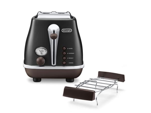 De'Longhi Icona Vintage CTOV 2103.BK - Brødrister - 2 skive - 2 Spor - svart