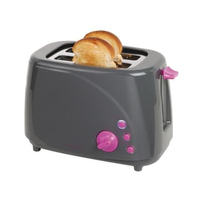Grå / lilla brødrister 2 slots - DOMOCLIP DOD150GVI