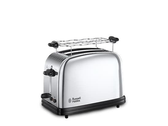 Russell Hobbs 23310-56, 2 skivor, Svart, Rostfritt stål, Rostfritt stål, 1670 W