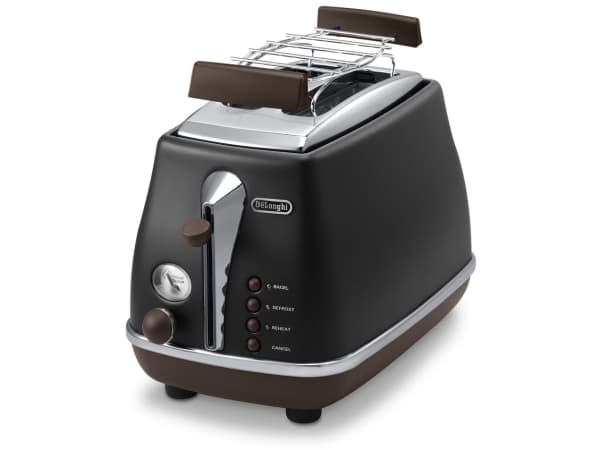 De’Longhi 2103.BK, 2 viipale(i)ta, Musta, Ruostumaton teräs, 900 W, 220 - 240 V, 50 - 60 Hz