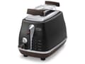 Pikkukuva 3 / 5: De’Longhi 2103.BK, 2 viipale(i)ta, Musta, Ruostumaton teräs, 900 W, 220 - 240 V, 50 - 60 Hz