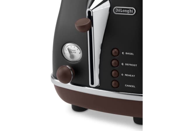 De’Longhi 2103.BK, 2 viipale(i)ta, Musta, Ruostumaton teräs, 900 W, 220 - 240 V, 50 - 60 Hz