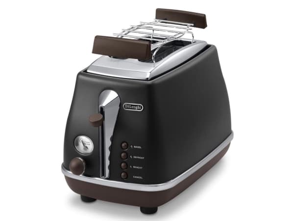 De’Longhi 2103.BK, 2 viipale(i)ta, Musta, Ruostumaton teräs, 900 W, 220 - 240 V, 50 - 60 Hz