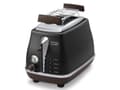 Pikkukuva 2 / 5: De’Longhi 2103.BK, 2 viipale(i)ta, Musta, Ruostumaton teräs, 900 W, 220 - 240 V, 50 - 60 Hz