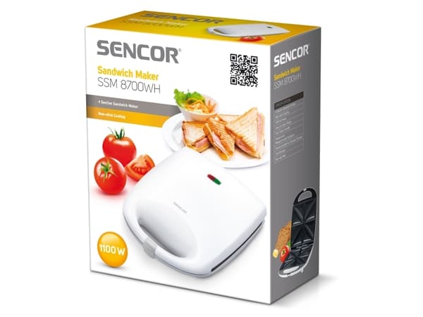 Sencor SSM 8700WH, Vit, Energiljus, Redo, 0,75 m, 1100 W, 220 - 240 V, 50 - 60 hz