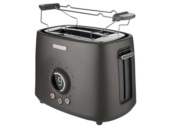 Sencor STS 6058BK, 2 skiver, Sort, Knapper, Rotasjon, LCD, 1000 W, 220 - 240 V