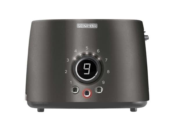 Sencor STS 6058BK, 2 skiver, Sort, Knapper, Rotasjon, LCD, 1000 W, 220 - 240 V
