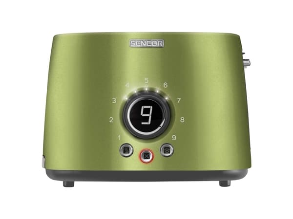 Sencor STS 6050GG, 2 viipale(i)ta, Musta, Vihreä, Ruostumaton teräs, Ruostumaton teräs, Painikkeet, Rotaatio, 1000 W, 220 - 240 V