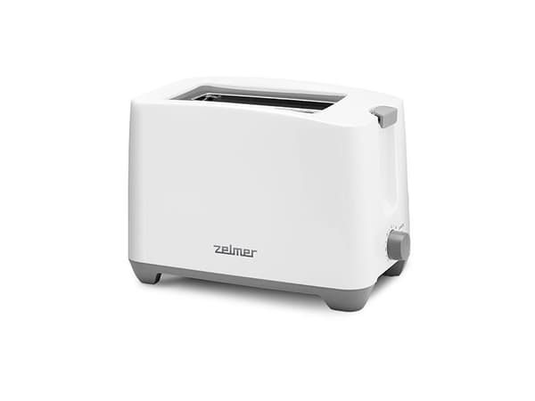 Zelmer ZTS7386, 2 skiver, Hvit, Plastikk, Rotasjon, 750 W