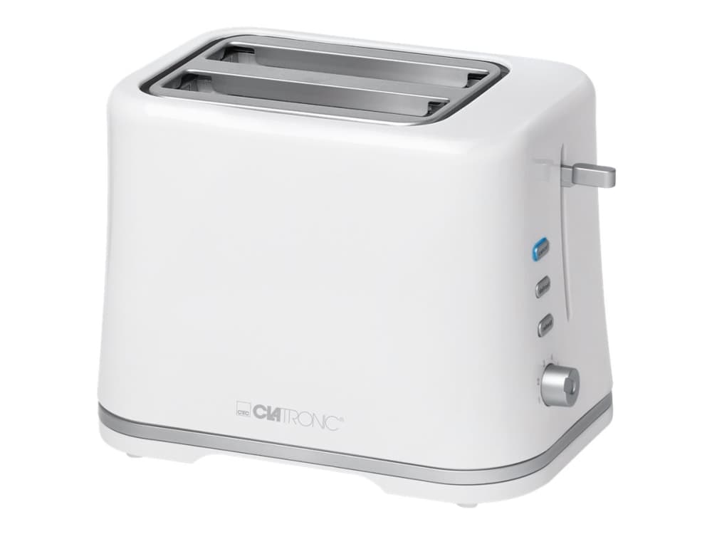 Clatronic TA 3554 - Brödrost - 2 skiva - 2 Kortplatser - vit