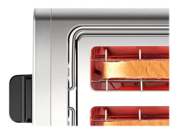 Bosch DesignLine TAT3P420DE - Brødrister - 2 skive - 2 Spor - rustfritt stål