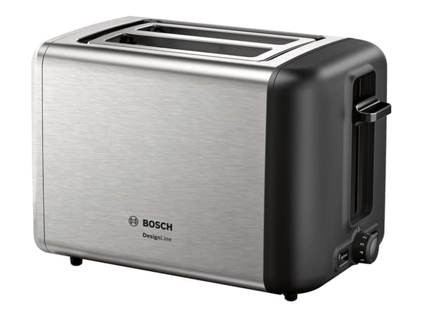 Bosch DesignLine TAT3P420DE - Brødrister - 2 skive - 2 Spor - rustfritt stål