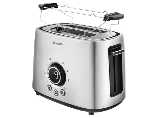 Sencor STS 5050SS, 2 skiver, Sølv, Rustfritt stål, Knapper, Rotasjon, 1000 W, 220 - 240 V