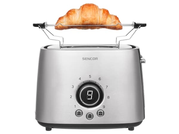 Sencor STS 5050SS, 2 skiver, Sølv, Rustfritt stål, Knapper, Rotasjon, 1000 W, 220 - 240 V