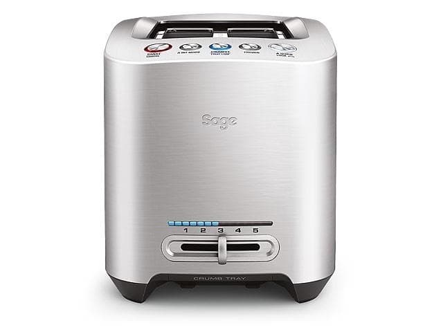 Sage the Smart Toast STA825BAL2EEU1 - Brödrost - 2 skiva - 2 Kortplatser - silver