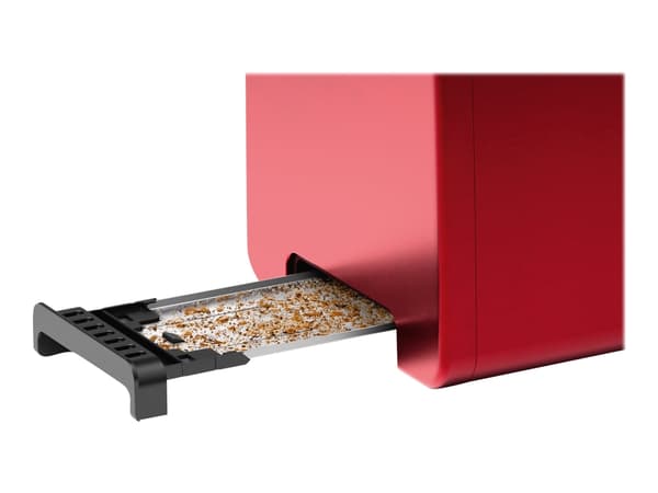 Bosch DesignLine TAT4P424 - Brødrister - 2 skive - 2 Holdere - rød