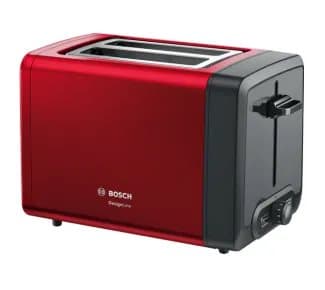 Bosch DesignLine TAT4P424 - Brødrister - 2 skive - 2 Holdere - rød