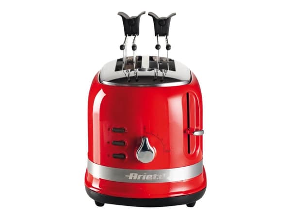 Ariete Moderna 0149 - Brødrister - 2 skive - 2 Spor - rød