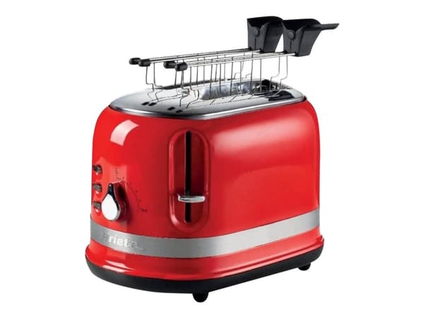 Ariete 0149, 2 viipale(i)ta, Punainen, Painikkeet, Vipu, Rotaatio, CE, 815 W, 290 mm