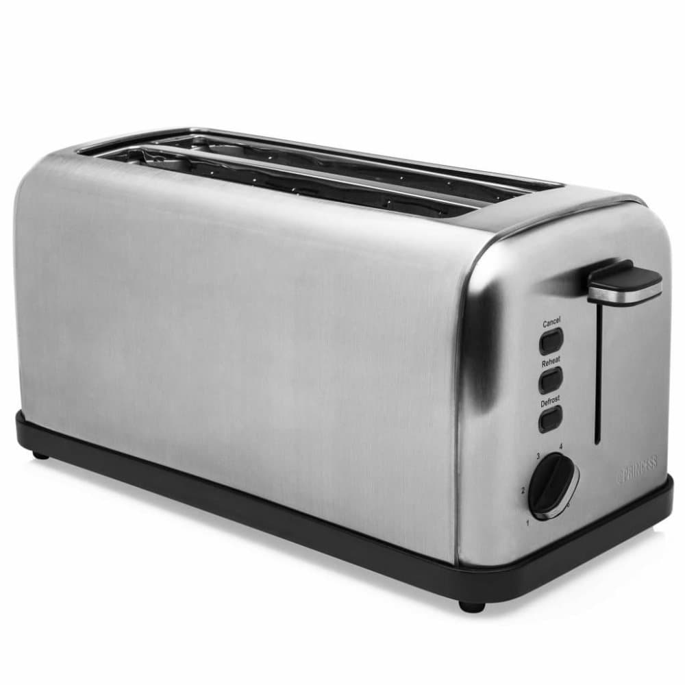 Princess Brödrost Steel Style 2 långa fack 1750W rostfritt stål silver