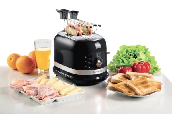 Ariete 0149/02, 2 skiver, Sort, Knapper, Nivå, Rotasjon, CE, 815 W, 190 mm